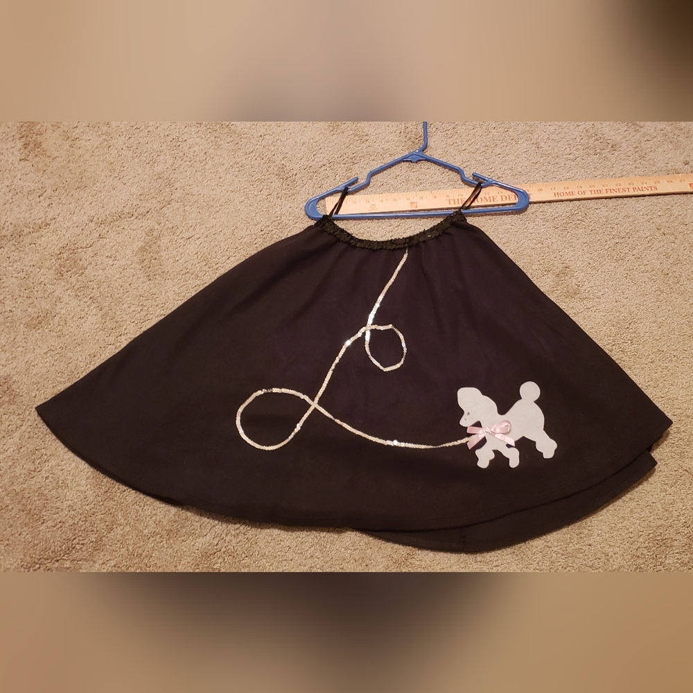 Halloween 50's Poodle Skirt and Top Costume